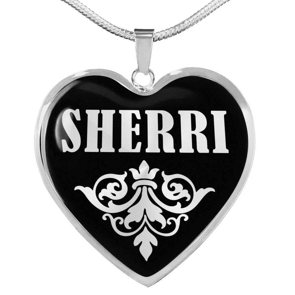 Sherri v01s - Heart Pendant Luxury Necklace