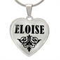 Eloise  v01 - Heart Pendant Luxury Necklace