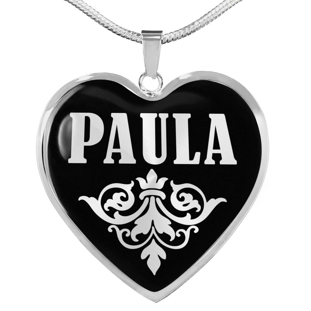 Paula v01s - Heart Pendant Luxury Necklace