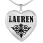 Lauren v01 - Heart Pendant Luxury Necklace
