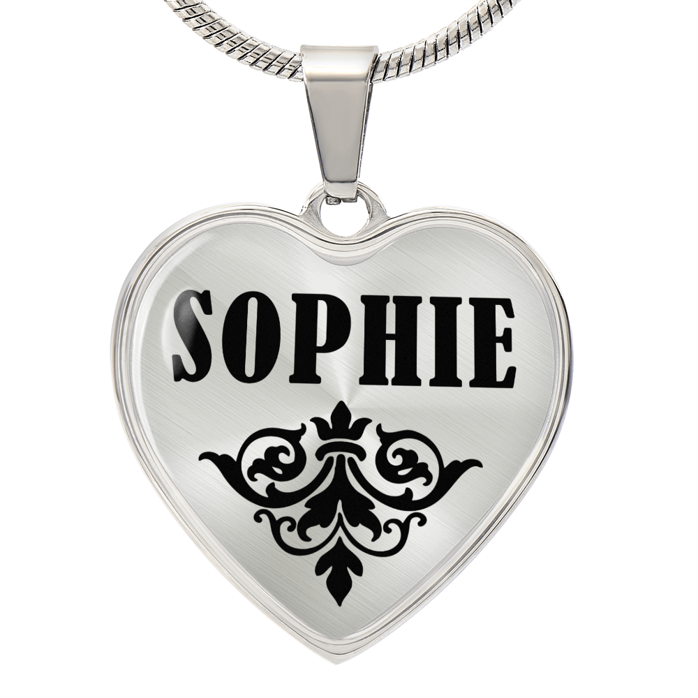 Sophie  v01 - Heart Pendant Luxury Necklace