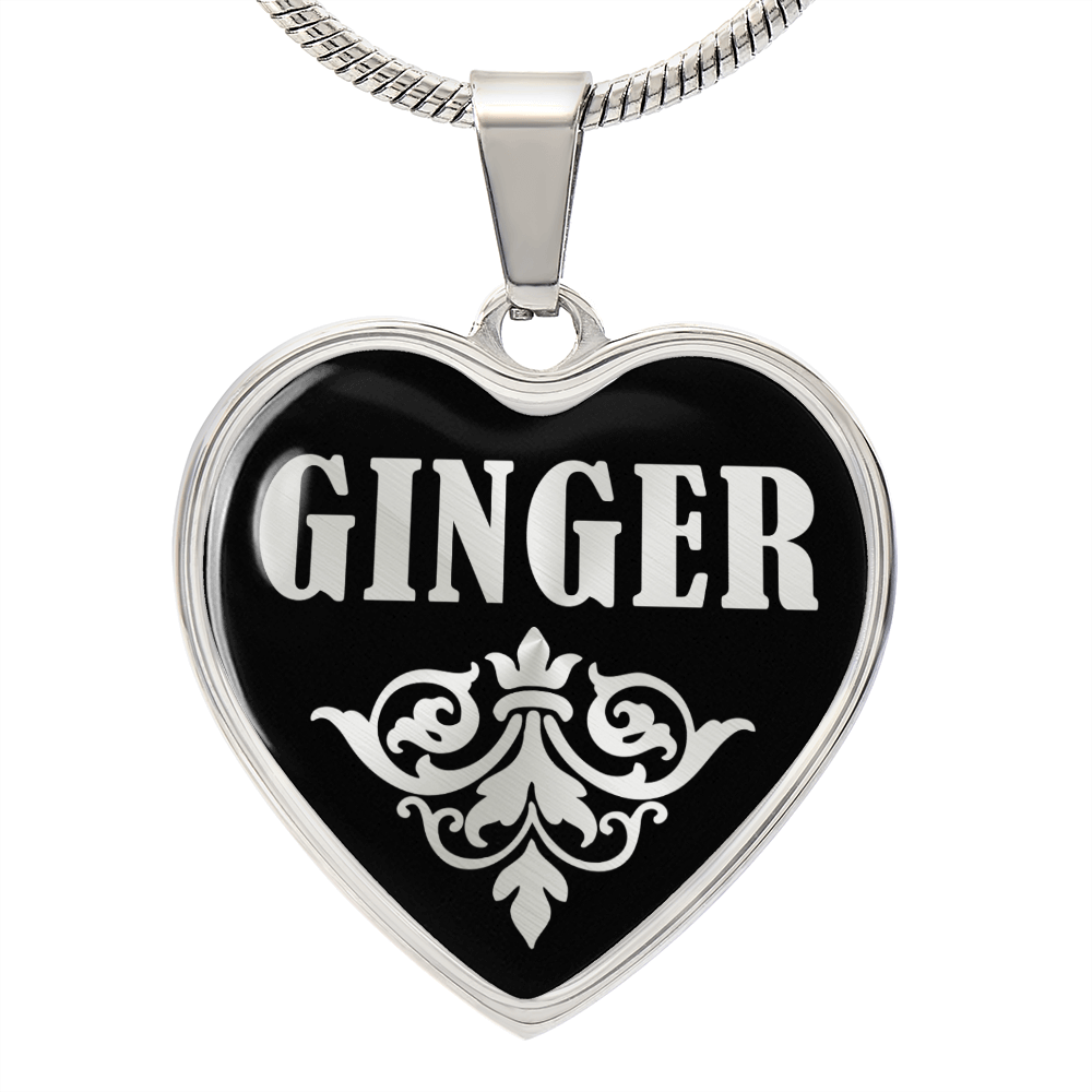 Ginger v02 - Heart Pendant Luxury Necklace