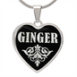 Ginger v02 - Heart Pendant Luxury Necklace