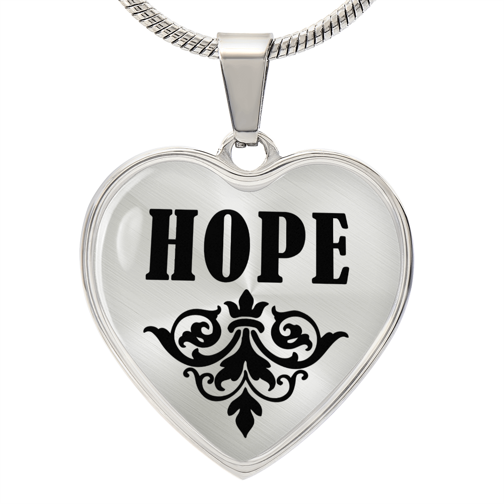 Hope  v01 - Heart Pendant Luxury Necklace