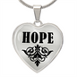 Hope  v01 - Heart Pendant Luxury Necklace