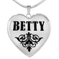Betty v01 - Heart Pendant Luxury Necklace
