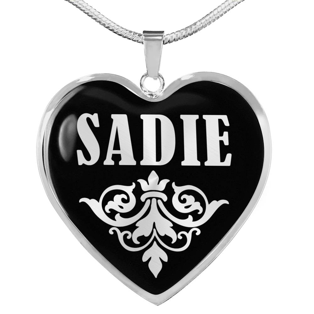 Sadie v01s - Heart Pendant Luxury Necklace
