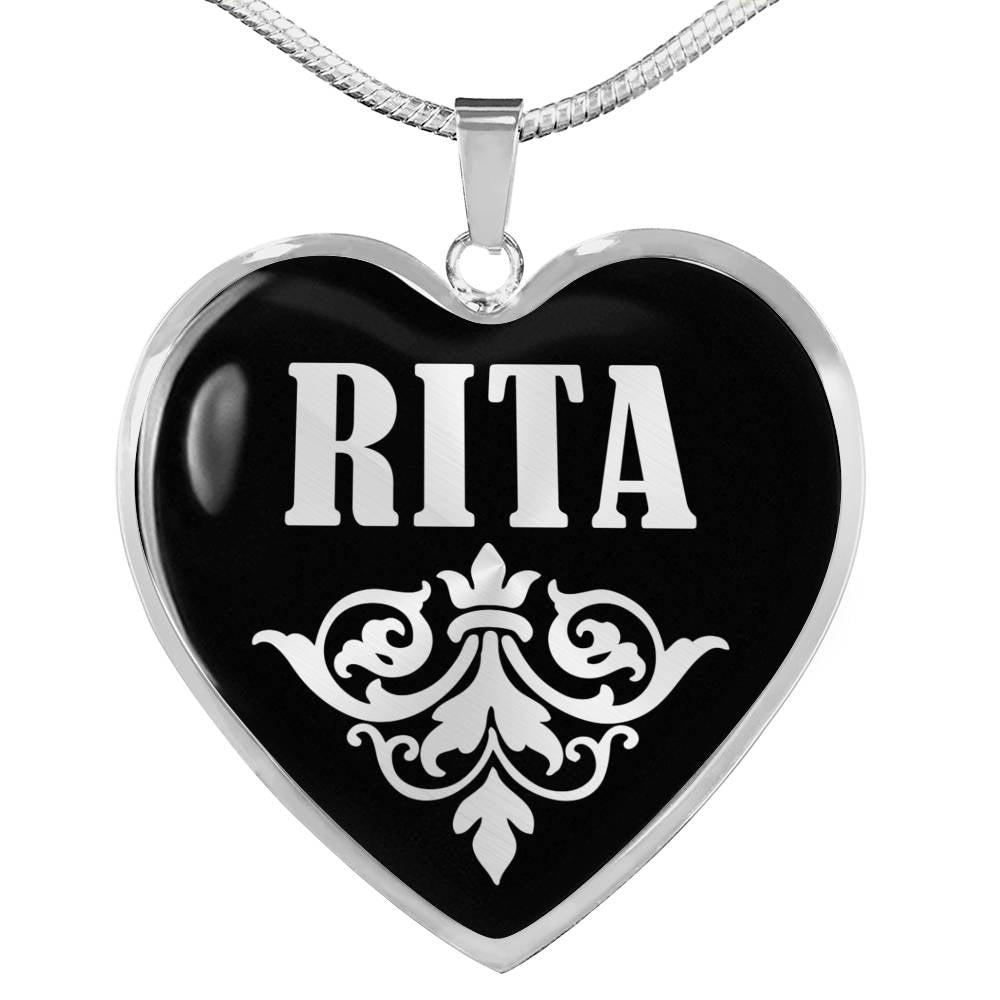 Rita v01s - Heart Pendant Luxury Necklace