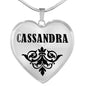 Cassandra v01 - Heart Pendant Luxury Necklace