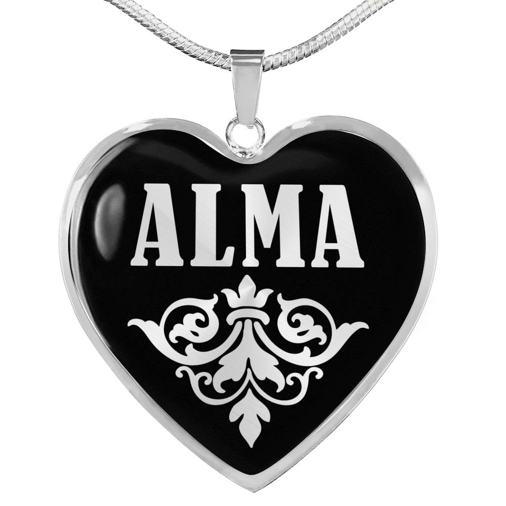 Alma v01s - Heart Pendant Luxury Necklace