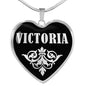 Victoria v01s - Heart Pendant Luxury Necklace