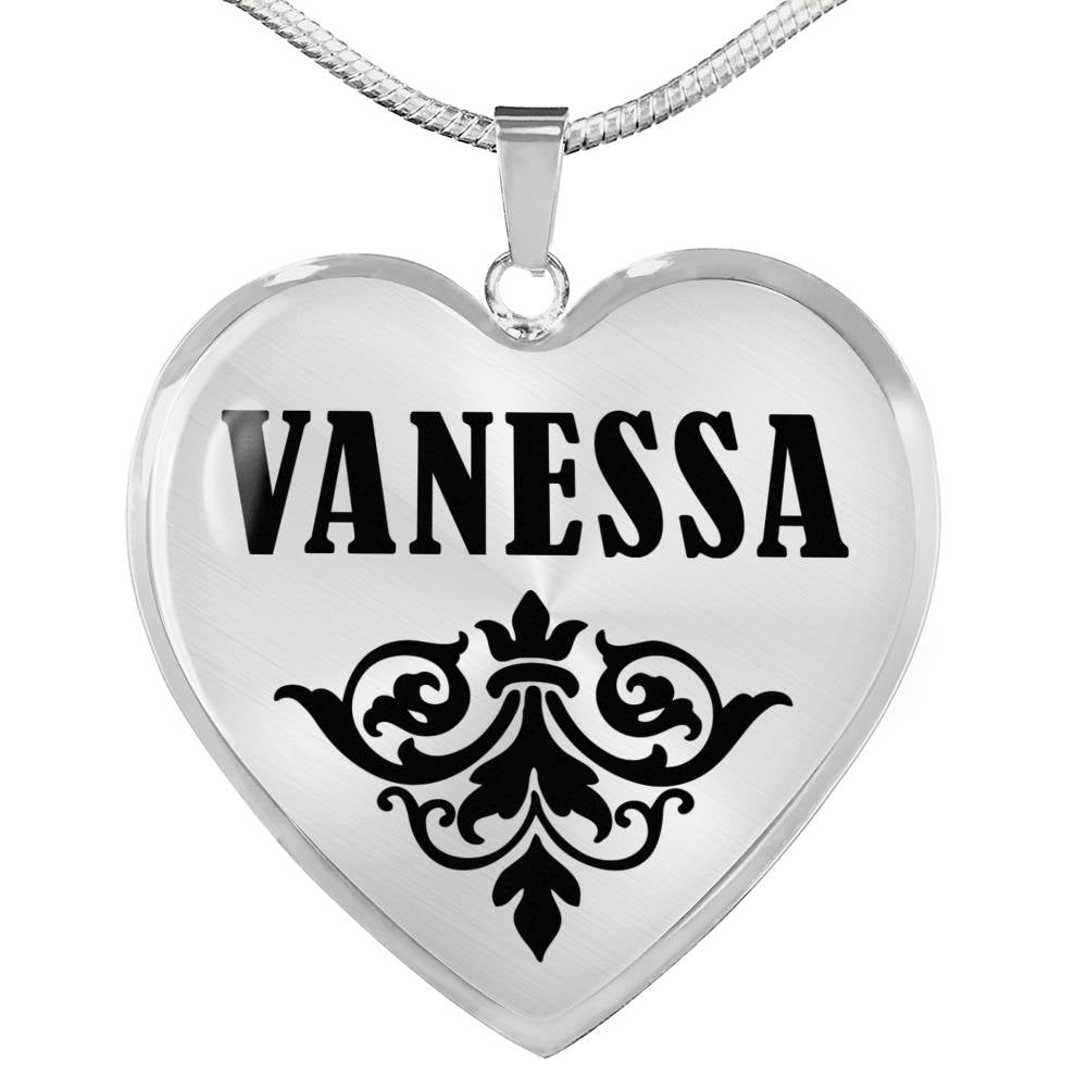Vanessa v01 - Heart Pendant Luxury Necklace