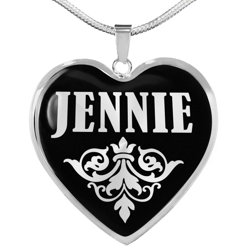 Jennie v01s - Heart Pendant Luxury Necklace
