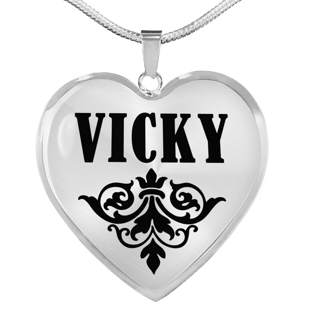 Vicky v01 - Heart Pendant Luxury Necklace