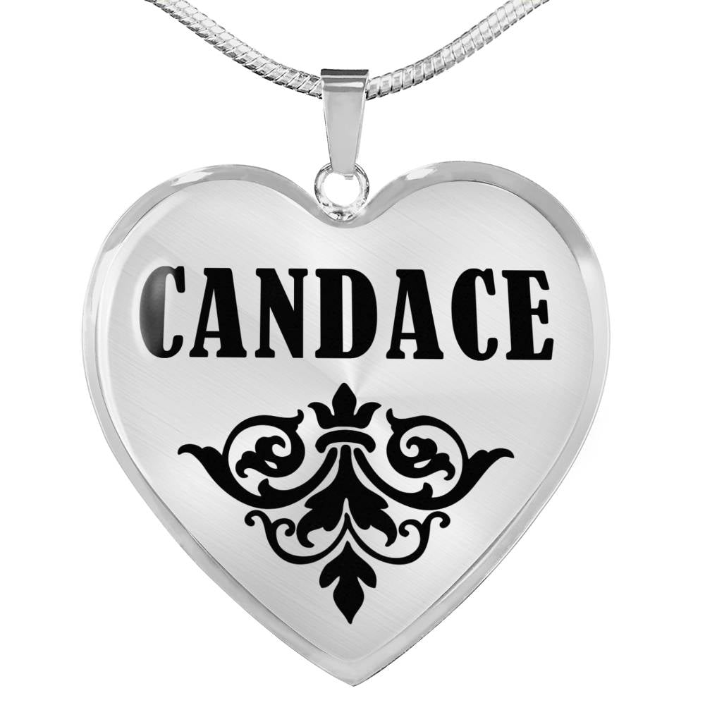 Candace v01 - Heart Pendant Luxury Necklace