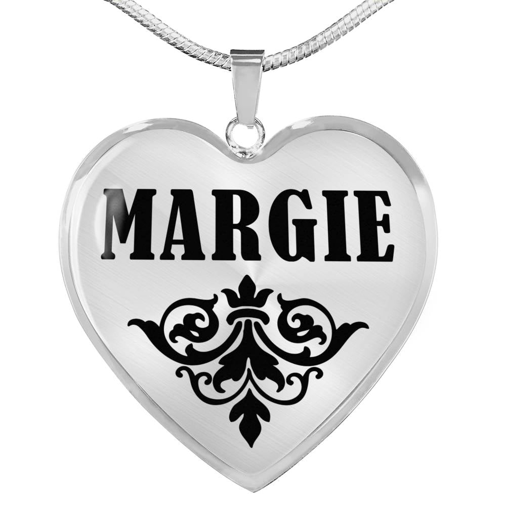 Margie v01 - Heart Pendant Luxury Necklace