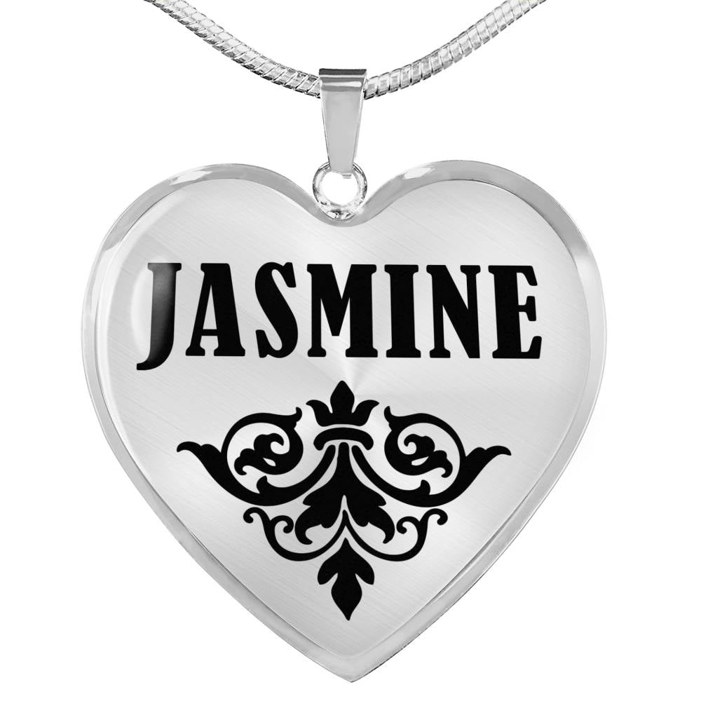 Jasmine v01 - Heart Pendant Luxury Necklace