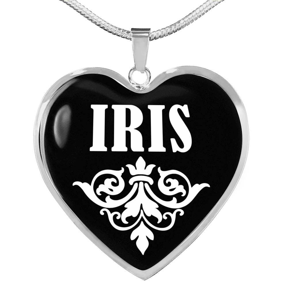 Iris v02 - Heart Pendant Luxury Necklace