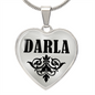 Darla  v01 - Heart Pendant Luxury Necklace