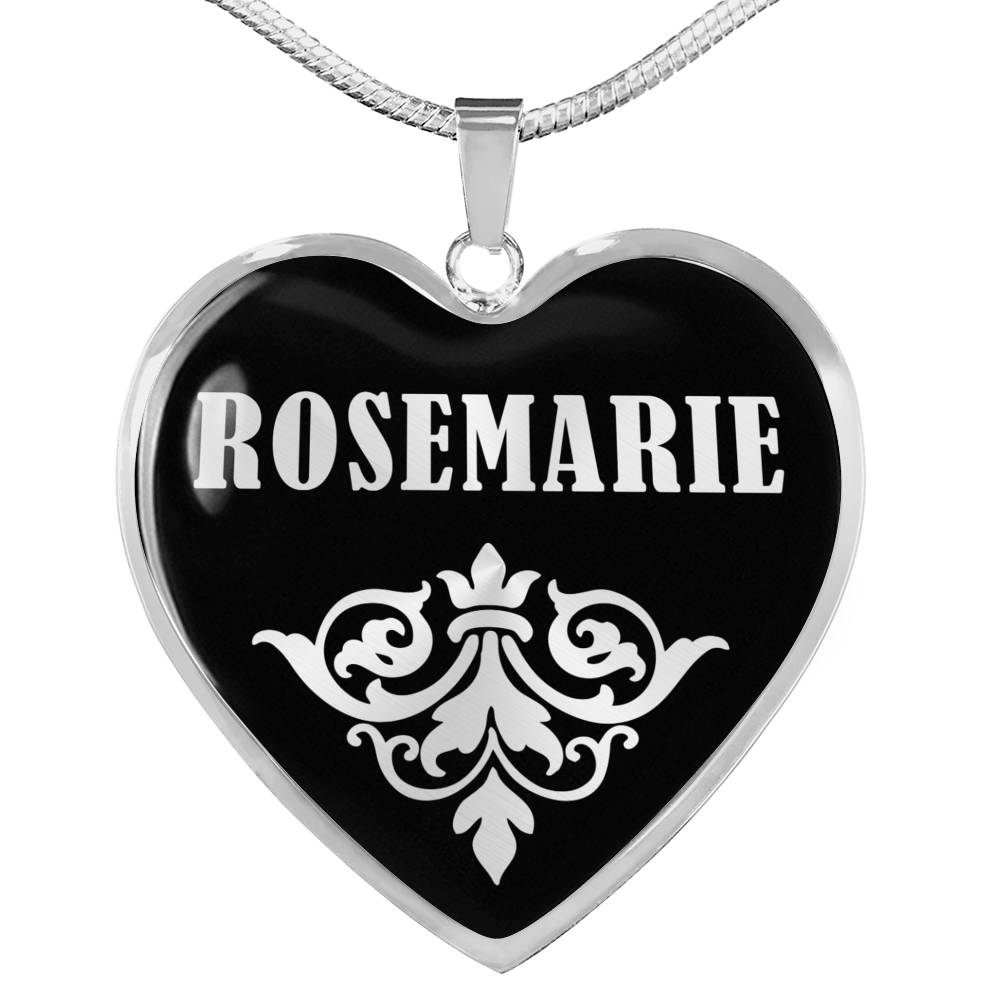 Rosemarie v01s - Heart Pendant Luxury Necklace