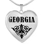 Georgia v01 - Heart Pendant Luxury Necklace