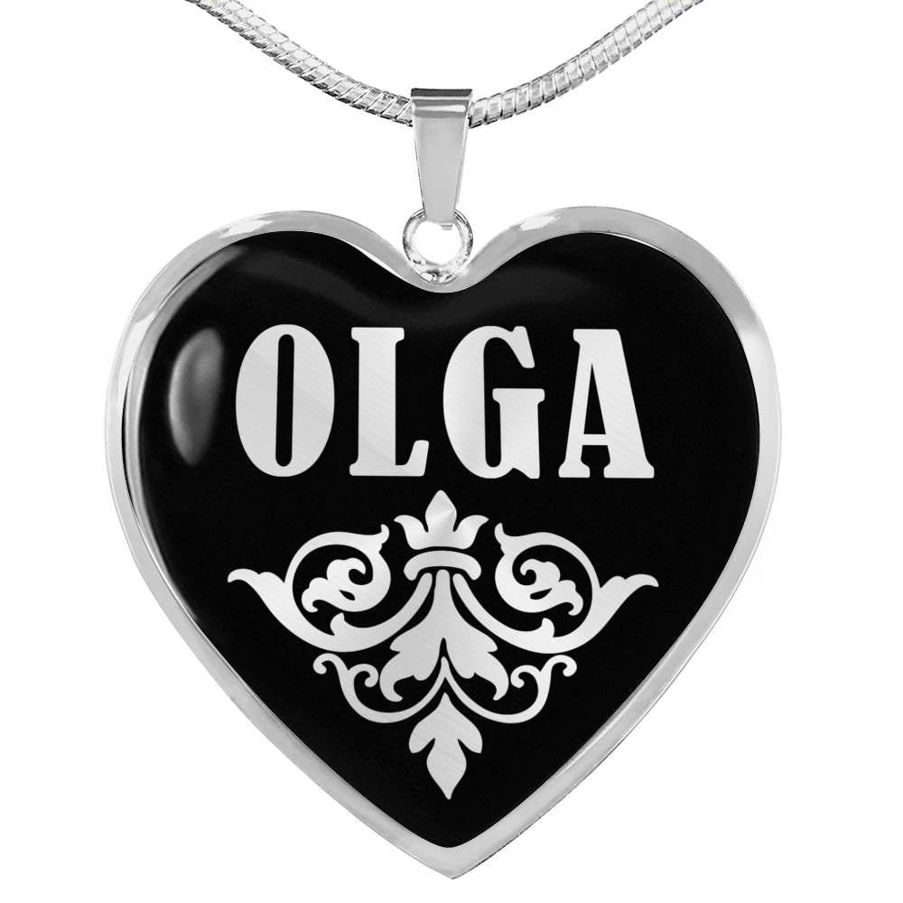 Olga v01s - Heart Pendant Luxury Necklace