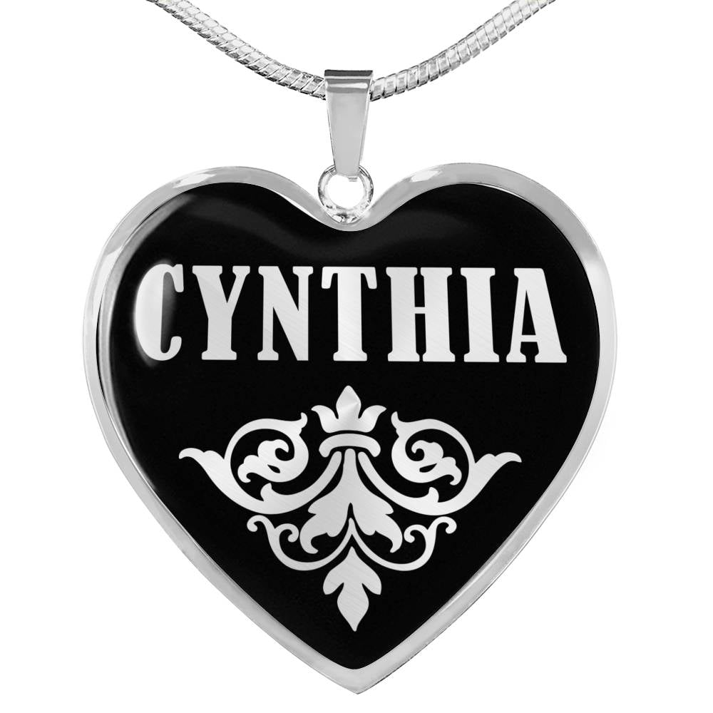 Cynthia v01s - Heart Pendant Luxury Necklace