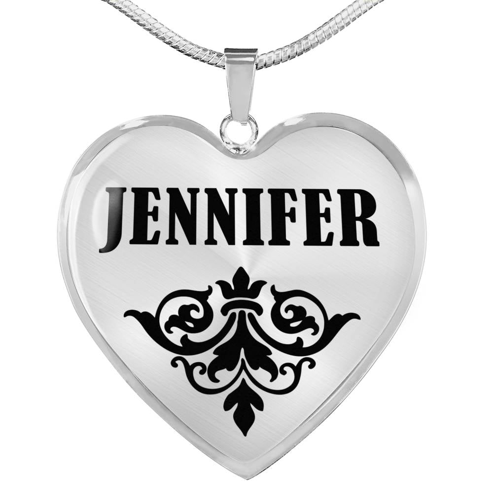 Jennifer v01 - Heart Pendant Luxury Necklace