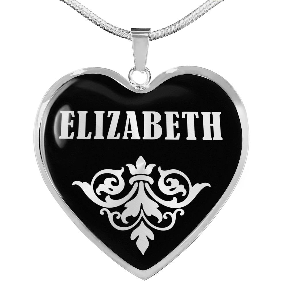 Elizabeth v01s - Heart Pendant Luxury Necklace