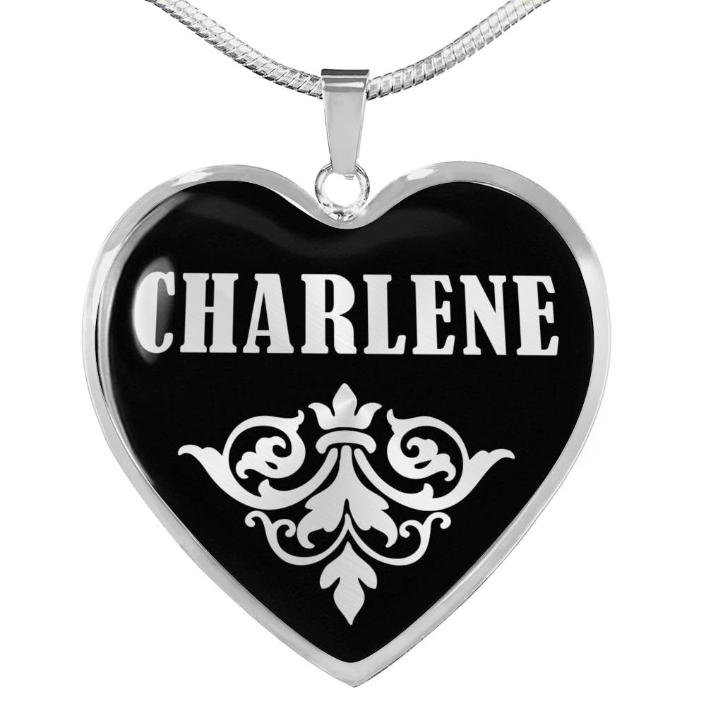 Charlene v01s - Heart Pendant Luxury Necklace