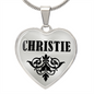 Christie  v01 - Heart Pendant Luxury Necklace