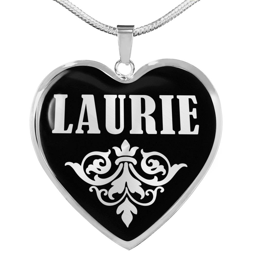 Laurie v01s - Heart Pendant Luxury Necklace