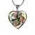 Bird And Flowers - Heart Pendant Luxury Necklace