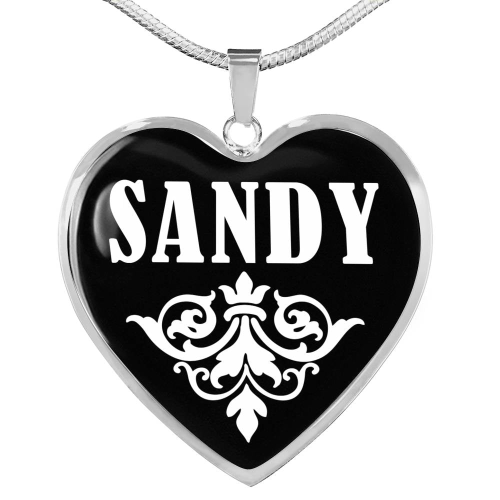 Sandy v02 - Heart Pendant Luxury Necklace