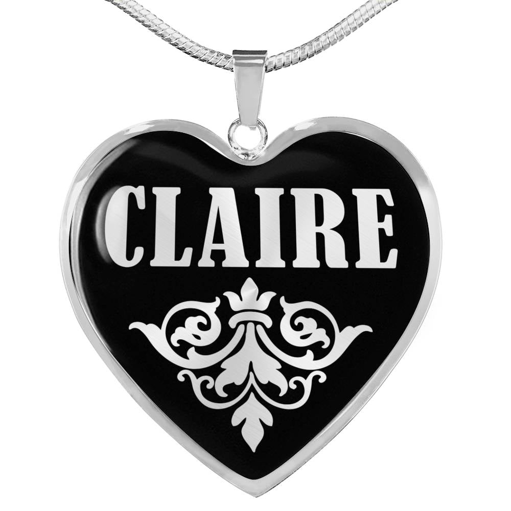 Claire v01s - Heart Pendant Luxury Necklace