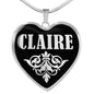 Claire v01s - Heart Pendant Luxury Necklace