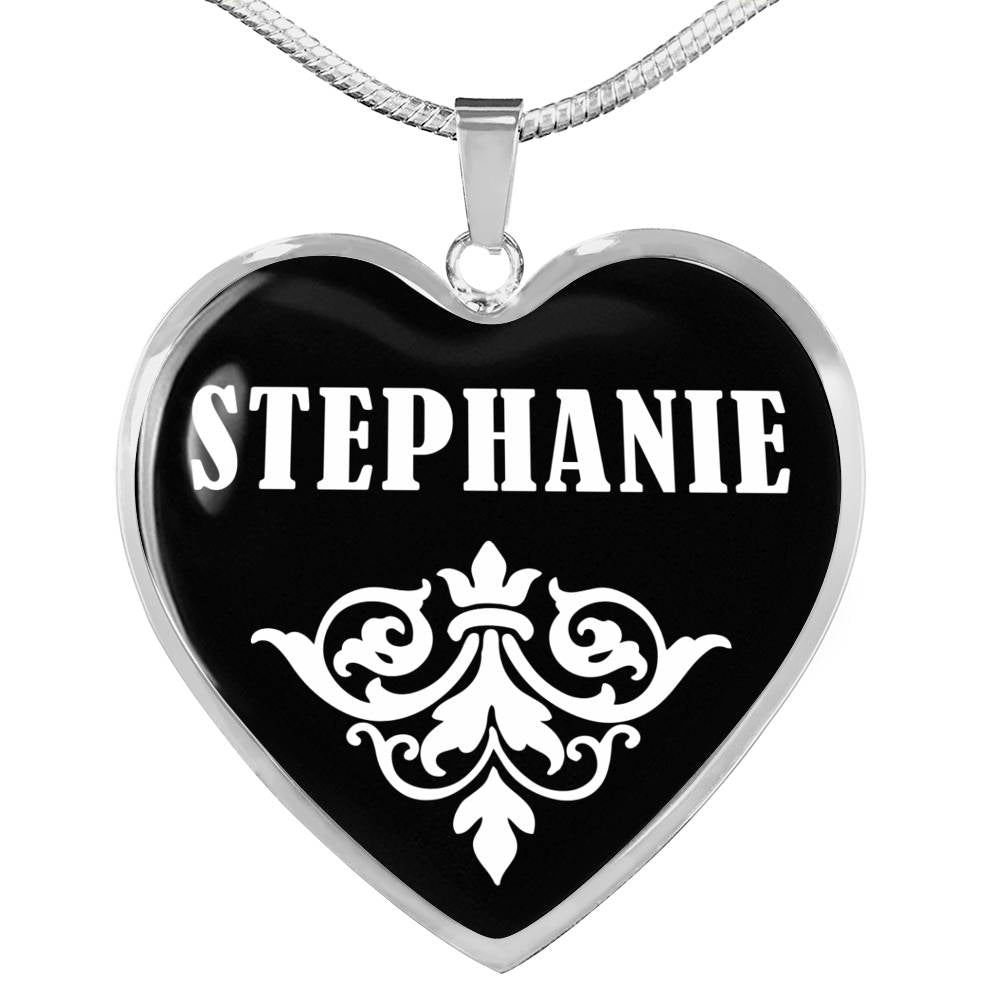 Stephanie v02 - Heart Pendant Luxury Necklace