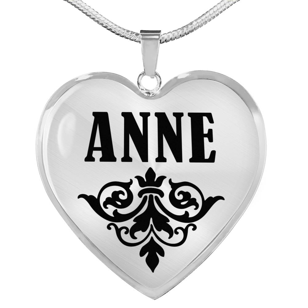 Anne v01 - Heart Pendant Luxury Necklace