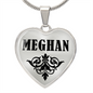 Meghan  v01 - Heart Pendant Luxury Necklace
