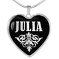 Julia v01s - Heart Pendant Luxury Necklace