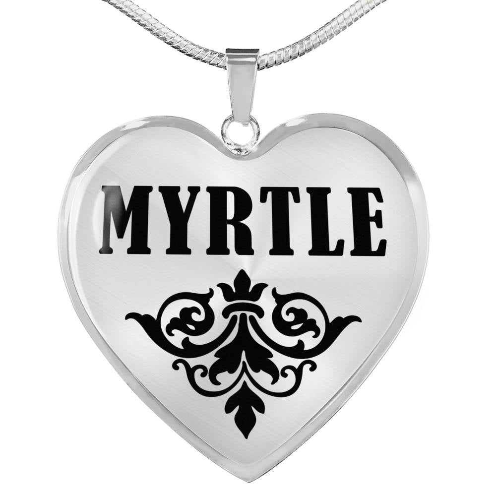 Myrtle v01 - Heart Pendant Luxury Necklace