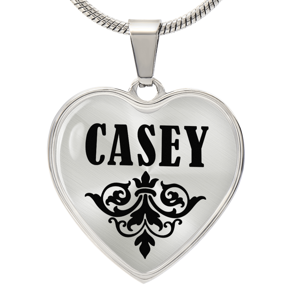 Casey  v01 - Heart Pendant Luxury Necklace