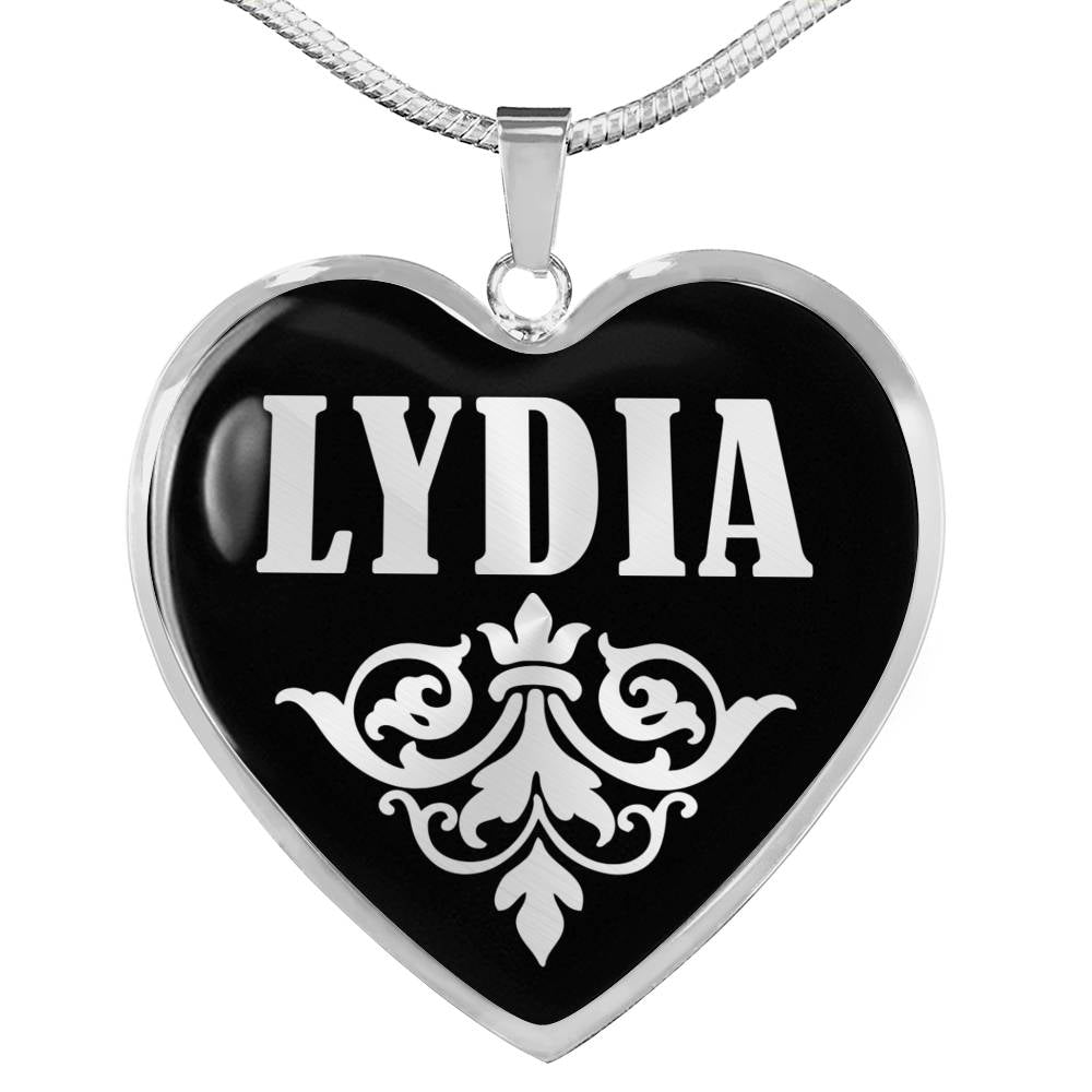 Lydia v01s - Heart Pendant Luxury Necklace