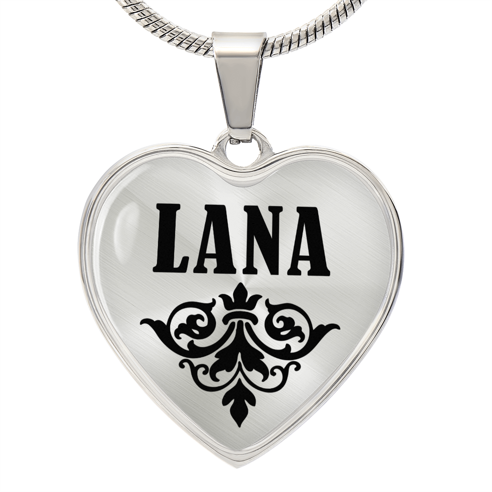 Lana  v01 - Heart Pendant Luxury Necklace