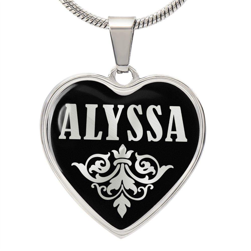 Alyssa v02 - Heart Pendant Luxury Necklace