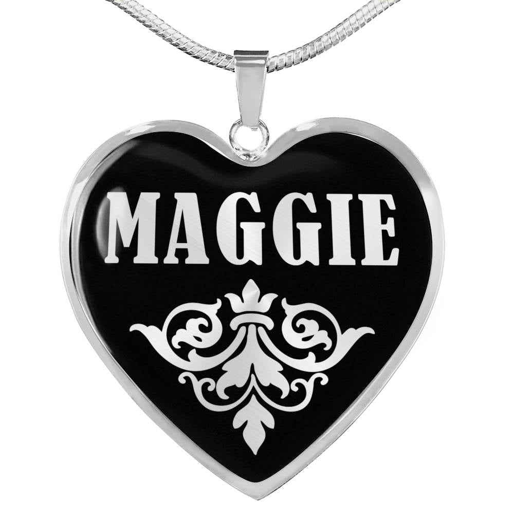 Maggie v01s - Heart Pendant Luxury Necklace