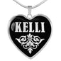 Kelli v01s - Heart Pendant Luxury Necklace