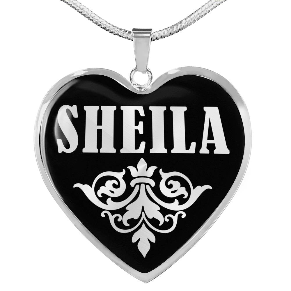 Sheila v01s - Heart Pendant Luxury Necklace