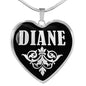 Diane v01s - Heart Pendant Luxury Necklace