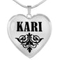 Kari v01 - Heart Pendant Luxury Necklace